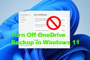 Turn Off OneDrive Backup thumbnail