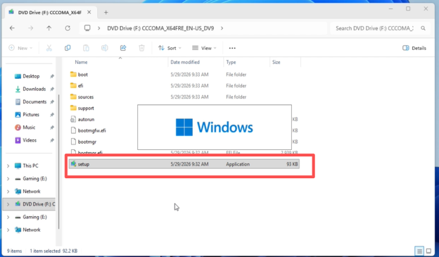 double click setup file