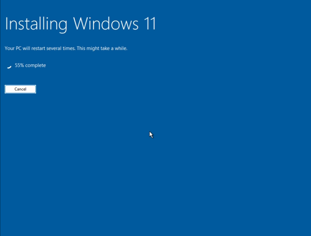 installing Windows 11
