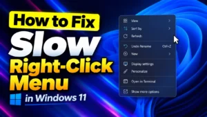 slow right-click menu in Windows 11 thumbnail